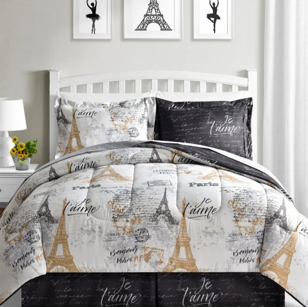 Fairfield Square Collection Reversible Queen Bed Ensemble 8 pc., New